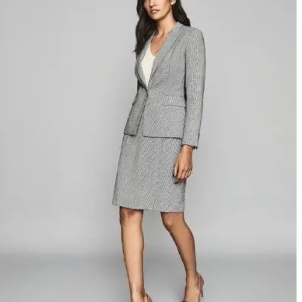 😍😍 REISS Romy Wool Blend Wrap Front Pencil Skirt size 6 😍😍